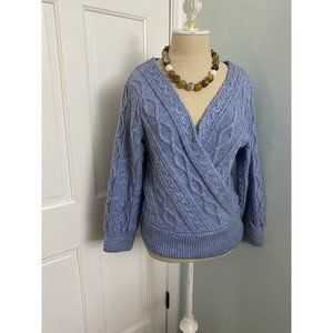 Maeve blue v-neck sweater By Anthropology ~ Medium